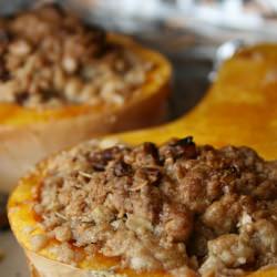 Roasted Butternut Squash Apple Crisp