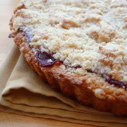 Raspberry-Swirl Tea Cake