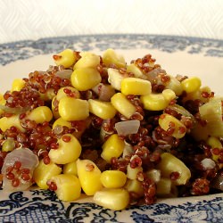 Red Quinoa and Corn Salad