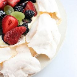 Pavlova Lemon Curd & Fresh Fruits