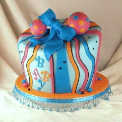 Whimsical Baby Shower Cake