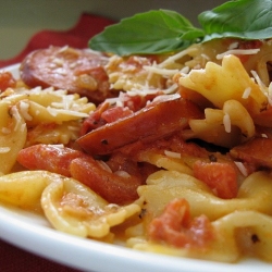 Sausage & Pasta w Tomato Cream