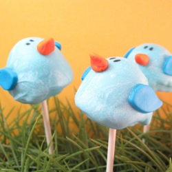 Bluebird Brownie Pops