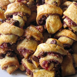 Chocolate Raspberry Rugelach