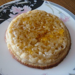 Crumpet with Apricot Jam