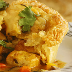 Veggie Indian Curry Tofu Pot Pie