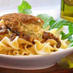 Stuffed Morels and Pasta