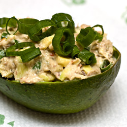 Prawn and Mackerel Stuffed Avocados