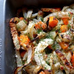 Pecorino-Roasted Fennel & Carrots