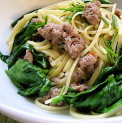 Pasta with Sausage & Ramps