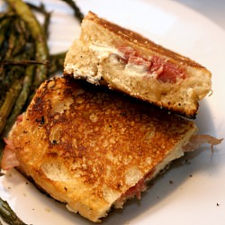 Grilled Chevre, Honey & Prosciutto