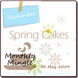 Monthly Mingle Spring Cakes