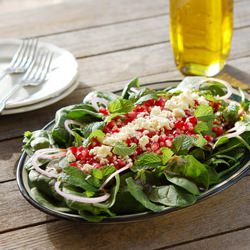 Spinach & Pomegranate Salad