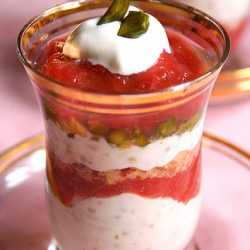 Rhubarb Tapioca Parfait