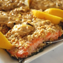 Almond Crusted Salmon Filets