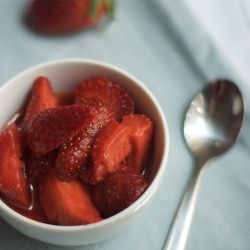 Strawberries with Lemon Juice!