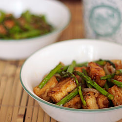 Tofu and Asparagus