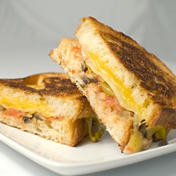 Grilled Three Cheese Sandwich