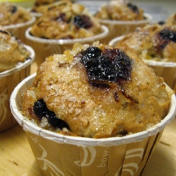 Banana Blueberry Lemon Muffins