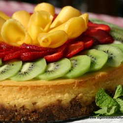 Mango-Calamansi Cheesecake