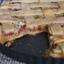 Julia’s Cafe Rhubarb Custard Pie