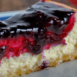 Cheesecake with Blueberry Balsamic