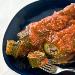 Meat Filled Zucchini