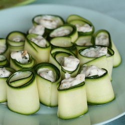 Zucchini Rolls with Goat’s Cheese