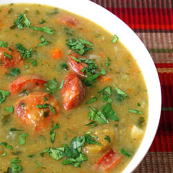 Plantain & Chorizo Soup