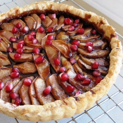 Apple and Pomegranate Tart