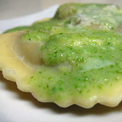 Agnolotti with Asparagus Sauce