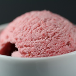 Strawberry Sour Cream Ice Cream