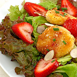 Panko Crusted Goat Cheese Salad