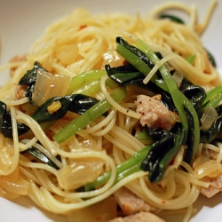 Spaghettini with Wild Garlic