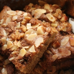 Sour Cream Rhubarb Cake