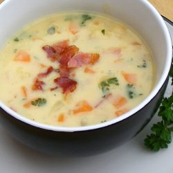 Butterbean & Carrot Soup with Bacon