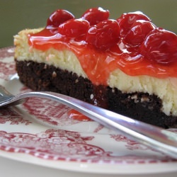 Brownie Cherry Cheesecake