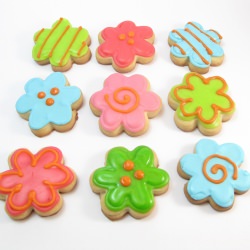 Mini Flower Cookie Bites