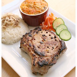 Viet Broken Rice and Pork Chops