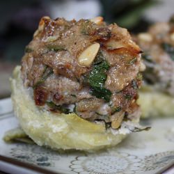 Stuffed Artichoke Bottoms