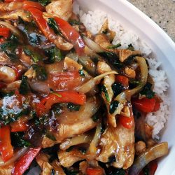 Chicken and Spinach Stir Fry