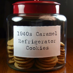 WWII Caramel Refrigerator Cookies