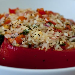 Simple and Fresh Stuffed Pepper