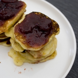 Orange Coconut Mini Pancakes