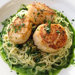 Pan Sauteed Scallops