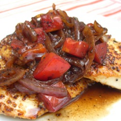 Balsamic Onion Tomato Chicken