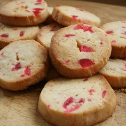 Cherry Bakewell Cookies