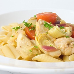 Chicken with Artichokes and Tomato