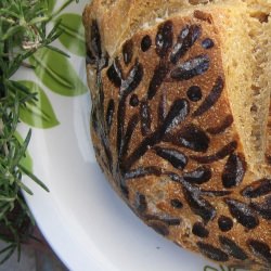 Rosemary Olive Decorative Bread