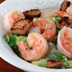 Caesar Salad with Shrimp